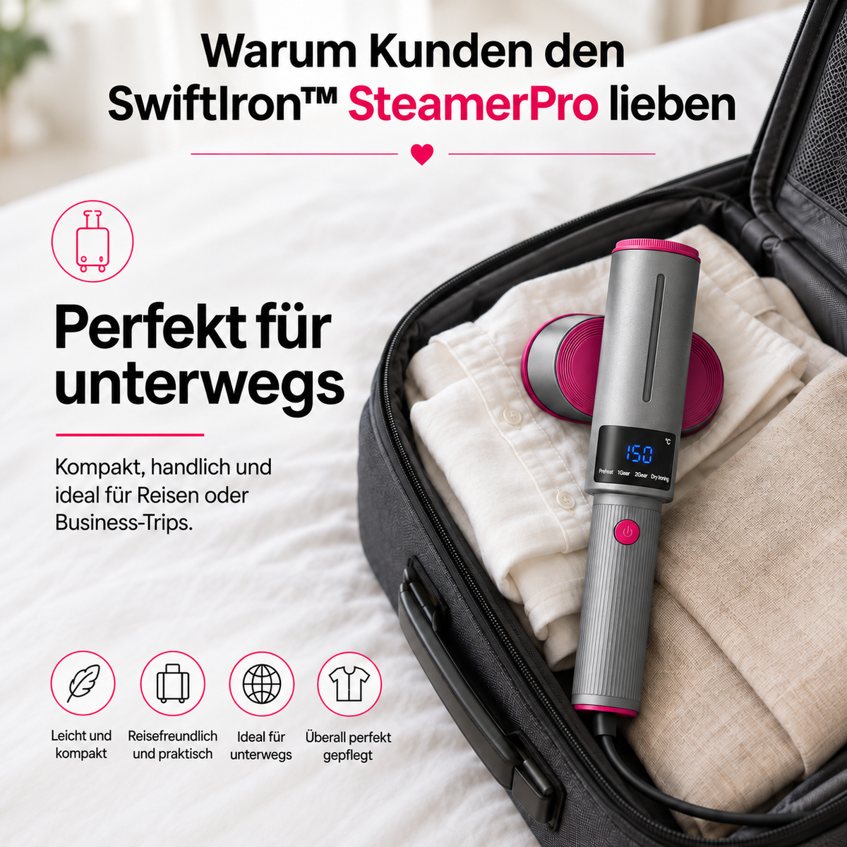SwiftIron™ SteamerPro 2-in-1